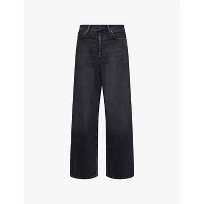 Acne Studios Mens Black 1981 Loose-fit Denim Jeans