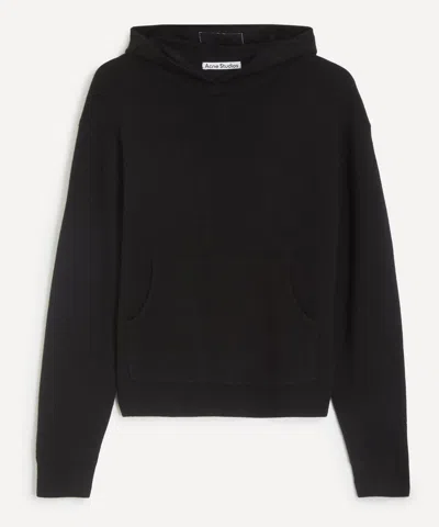 Acne Studios Mens Black Cashmere Hoodie
