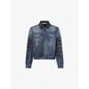 Acne Studios Patchwork Denim Jacket In Multi