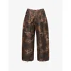 Acne Studios Brown Super Baggy Fit 2023 Jeans In Brown