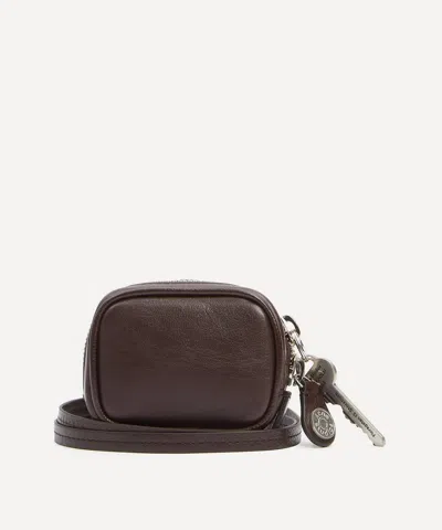 Acne Studios Mens Camero Clip Headphones Case In Brown