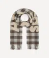 Acne Studios Mens Check Logo Scarf