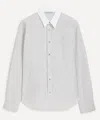 Acne Studios Mens Contrast Collar Button-up Shirt In Gray