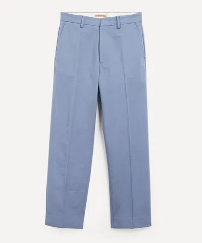 Acne Studios Mens Cotton Twill Chino Trousers