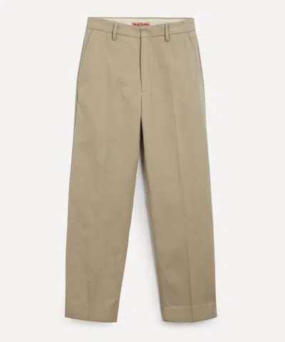 Acne Studios Mens Cotton Twill Chino Trousers