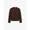 Acne Studios Mens Dark Brown Kaybe Richard Yak Wool-blend Knit Jumper In Brown
