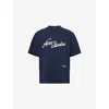 Acne Studios Navy Logo Relaxed Fit T-shirt