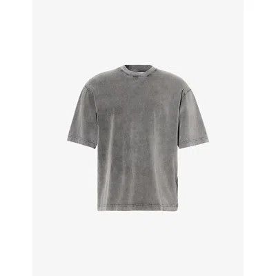 ACNE STUDIOS MENS FADED BLACK EXFORD 1996 SHORT-SLEEVE COTTON T-SHIRT XL