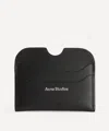 Acne Studios Men Black Card-holder With Logo Print In Leather Man In Black