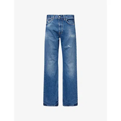 Acne Studios Mens Mid Blue 2010m Regular-fit Denim Jeans Xl