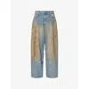 Acne Studios 2023 Penicillin Low Waist Baggy Jeans In Blue