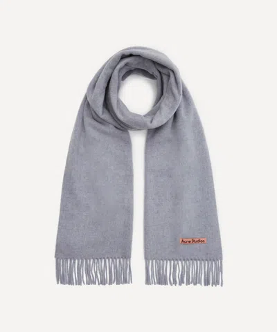 Acne Studios Mens Narrow Fringe Wool Scarf