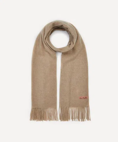 Acne Studios Mens Oversized Fringe Wool Scarf