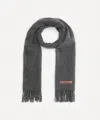 Acne Studios Mens Oversized Fringe Wool Scarf