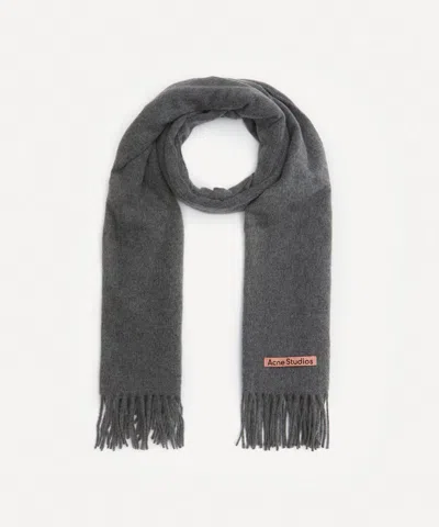 Acne Studios Mens Oversized Fringe Wool Scarf