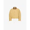 Acne Studios Mens Sand Beige Opado Double Cotton-satin Jacket In Brown