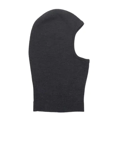 Acne Studios Merino Wool Balaclava In Black