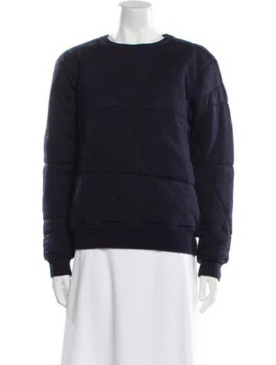 Pre-owned Acne Studios Merino Wool Bateau Neckline Sweater In Blue