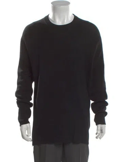 Pre-owned Acne Studios Merino Wool Crew Neck Pullover In Black