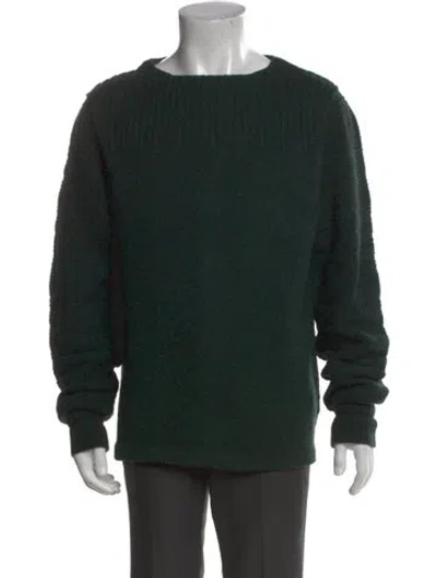 Pre-owned Acne Studios Merino Wool Crew Neck Pullover In Black