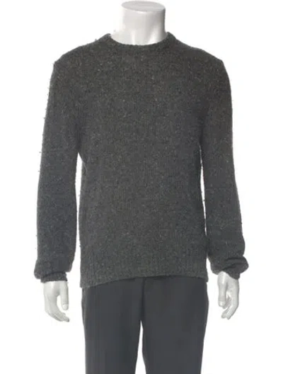 Pre-owned Acne Studios Merino Wool Crew Neck Pullover In Gray