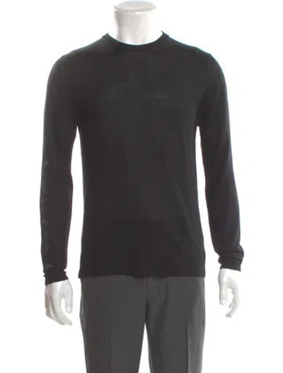 Pre-owned Acne Studios Merino Wool Crew Neck Pullover In Gray