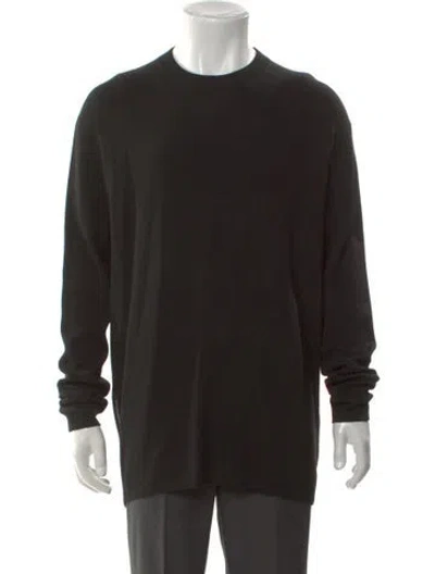 Pre-owned Acne Studios Merino Wool Crew Neck Pullover W/ Tags In Black