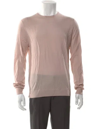 Pre-owned Acne Studios Merino Wool Crew Neck Pullover W/ Tags In Pink