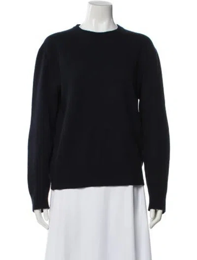 Pre-owned Acne Studios Merino Wool Crew Neck Sweater In Blue