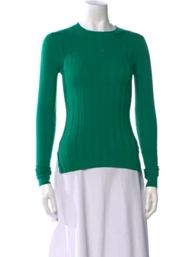 Pre-owned Acne Studios Merino Wool Crew Neck Sweater In Green