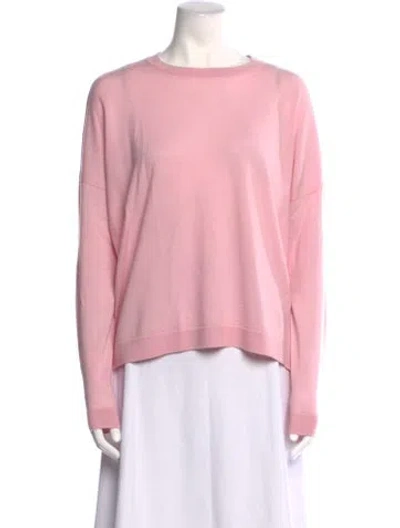 Pre-owned Acne Studios Merino Wool Scoop Neck Sweater In Pink