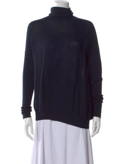 Pre-owned Acne Studios Merino Wool Turtleneck Top In Blue