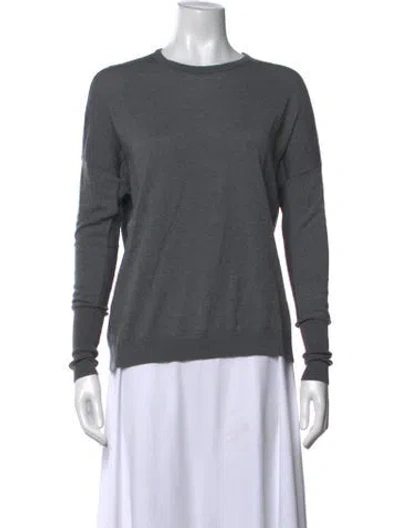 Pre-owned Acne Studios Merino Wool V-neck Sweater In Grey