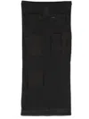 Acne Studios Mesh Cargo Skirt In Aa2 Anthracite Grey