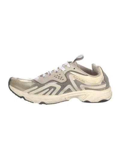 Pre-owned Acne Studios Mesh Colorblock Pattern Athletic Sneakers In Neutrals