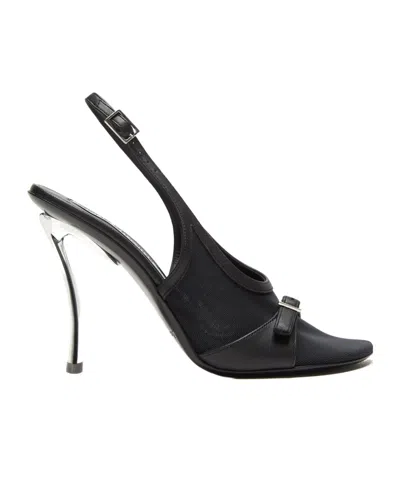 ACNE STUDIOS MESH-PANELLED SANDALS