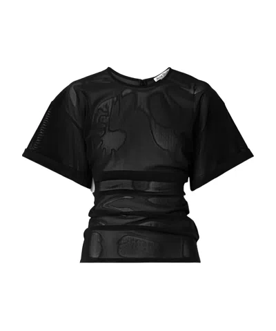 Acne Studios Mesh T-shirt In Black