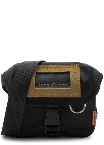 Acne Studios Messenger Mini Nylon Cross-body Bag In Black