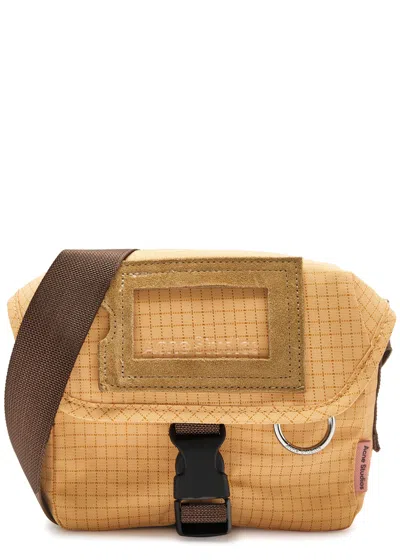 Acne Studios Messenger Mini Nylon Cross-body Bag In Brown