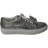 Acne Studios Metallic Adriana Spark Sneakers In Silver Glitter In Silver