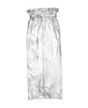 Acne Studios Metallic Paperbag-waist Maxi Skirt In White