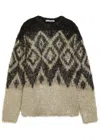 Acne Studios Metallic Thread Jumper In Multi