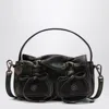 Acne Studios Micro Bag With Multiple Pockets Dark Brown/beige In Brown