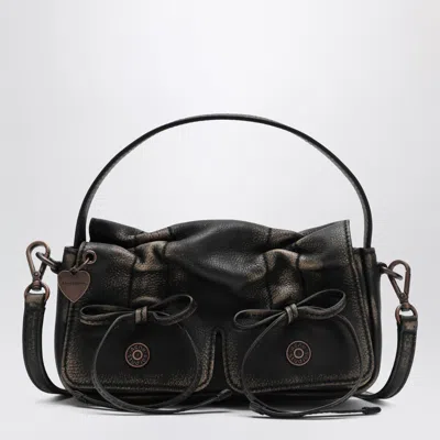 Acne Studios Micro Bag With Multiple Pockets Dark Brown/beige
