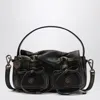 Acne Studios Micro Bag With Multiple Pockets Dark Brown/beige In Brown