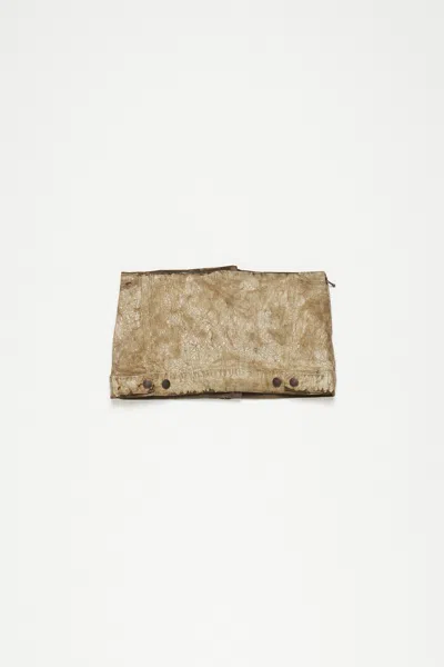 Acne Studios Micro Denim Skirt In Dark Green,white