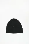 Acne Studios Micro Face Patch Beanie In Black