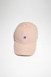 Acne Studios Micro Face Baseball Cap In Dusty Beige