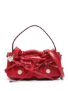 Acne Studios Womens Red Multipocket Micro Leather Shoulder Bag In Red