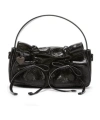 Acne Studios Multi Pocket Micro Leather Handbag In Black